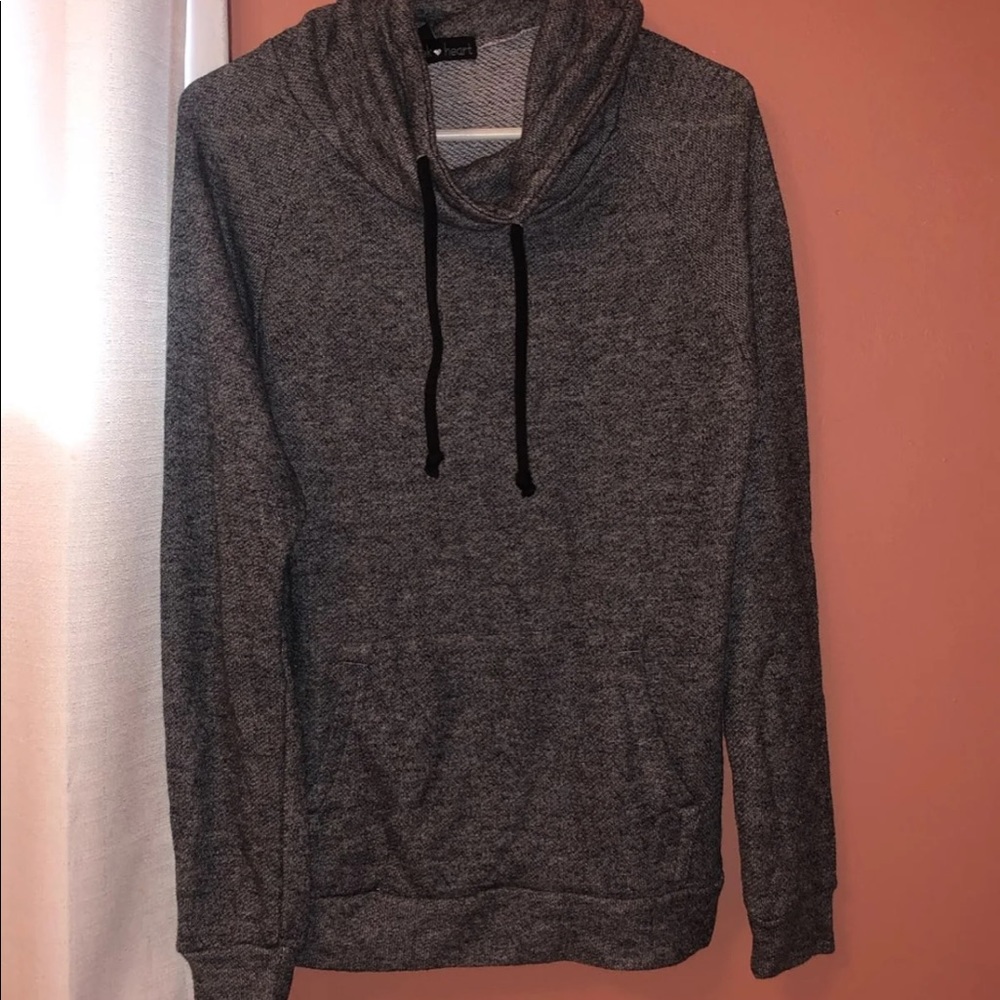 Hoodie with turtleneck